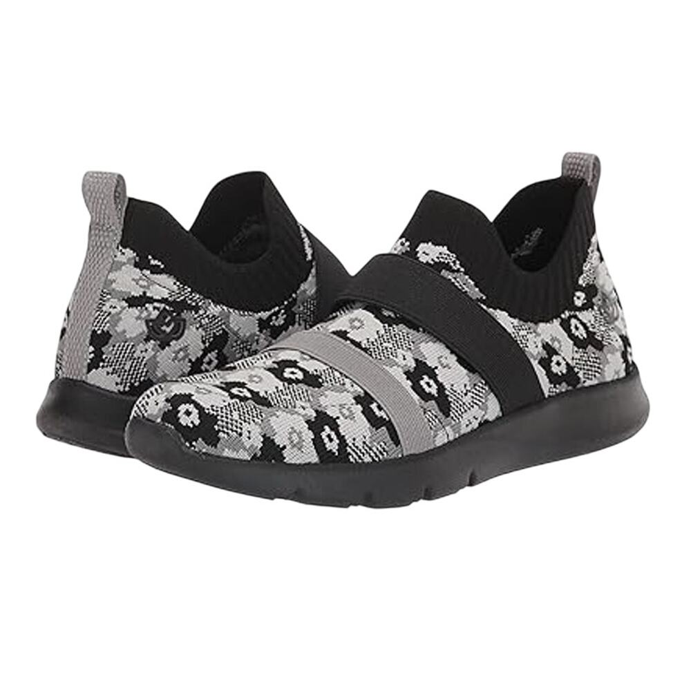Spenco Womens Karma Stretch Sneakers US 6 M EU 36 Black Floral NIB